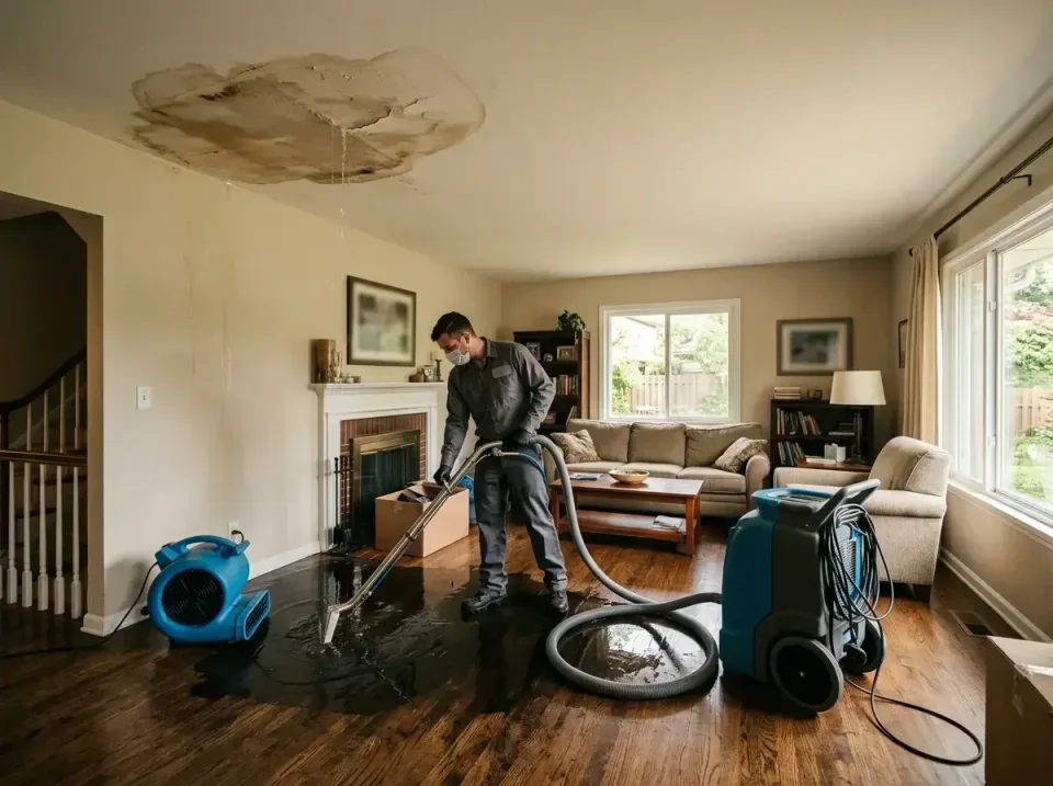 attic-pipe-burst-ceiling-drip-008 — frequently asked questions, Water Damage Restoration & Carpet Care in Dayton, MN